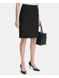 Women's Scuba Crepe Pencil Skirt, Regular & Petite