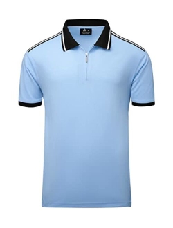 V VALANCH Golf Polo Shirts for Men Short Sleeve Moisture Wicking Golf Shirts Collared Athletic Tennis Polo