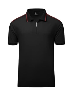 V VALANCH Golf Polo Shirts for Men Short Sleeve Moisture Wicking Golf Shirts Collared Athletic Tennis Polo