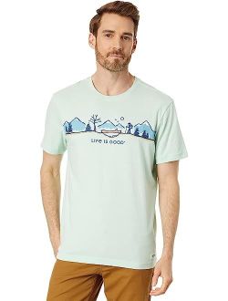 Life is Good Log Bridge Hike Vista Short Sleeve Crusher-Lite Tee