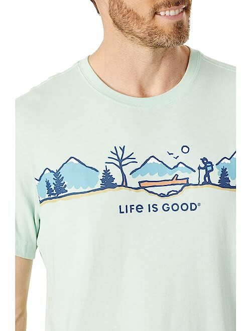 Life is Good Log Bridge Hike Vista Short Sleeve Crusher-Lite Tee