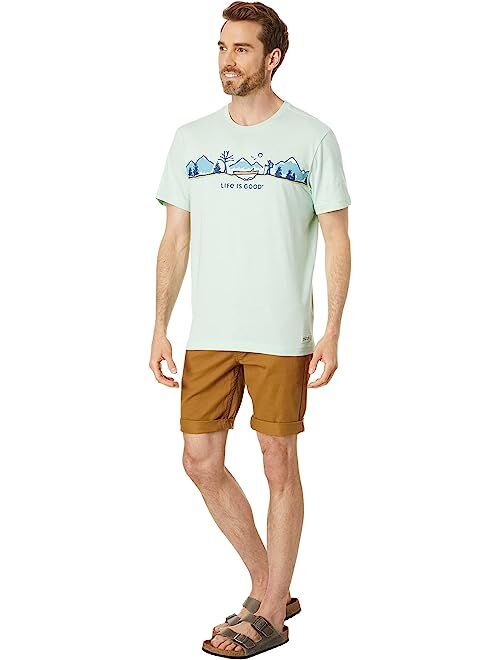 Life is Good Log Bridge Hike Vista Short Sleeve Crusher-Lite Tee