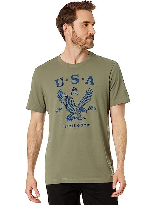 Life is Good Usa 1776 Eagle Short Sleeve Crusher-Lite Tee