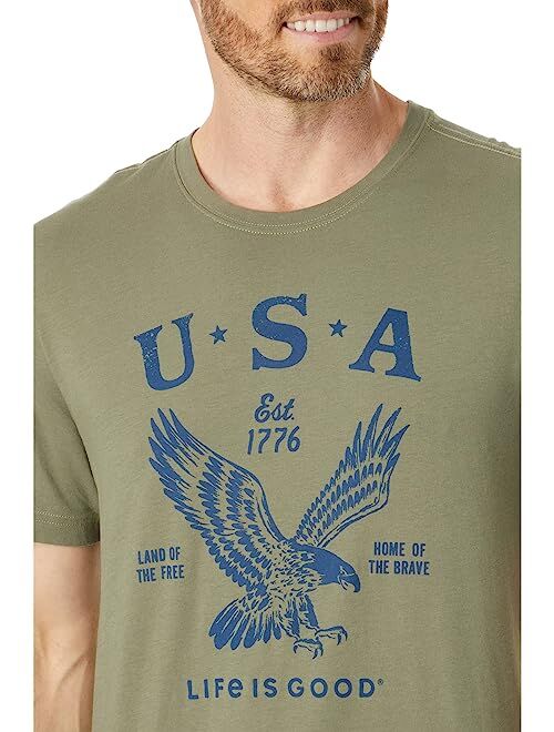 Life is Good Usa 1776 Eagle Short Sleeve Crusher-Lite Tee