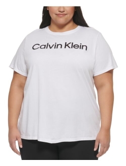 Performance Plus Size Crewneck Logo T-Shirt