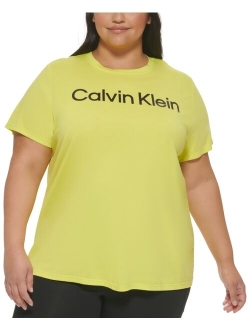 Performance Plus Size Crewneck Logo T-Shirt