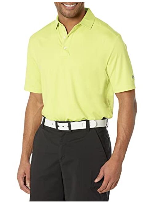 Callaway Men's Solid Micro Hex Performance Golf Polo Shirt with UPF 50 Protection (Size Small-3x Big & Tall)