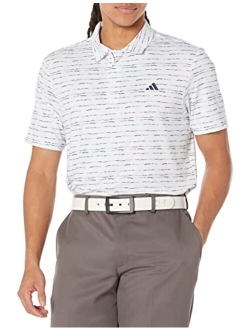 Men's Stripe Zipper Polo Shirt