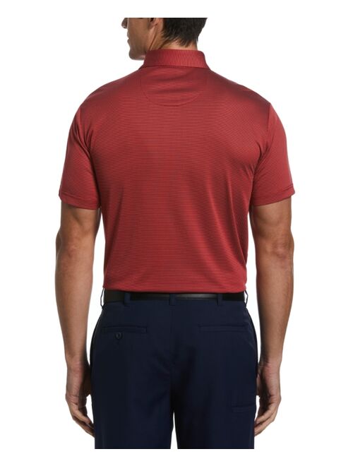 PGA TOUR Men's Birdseye Textured Short-Sleeve Performance Golf Polo Shirt