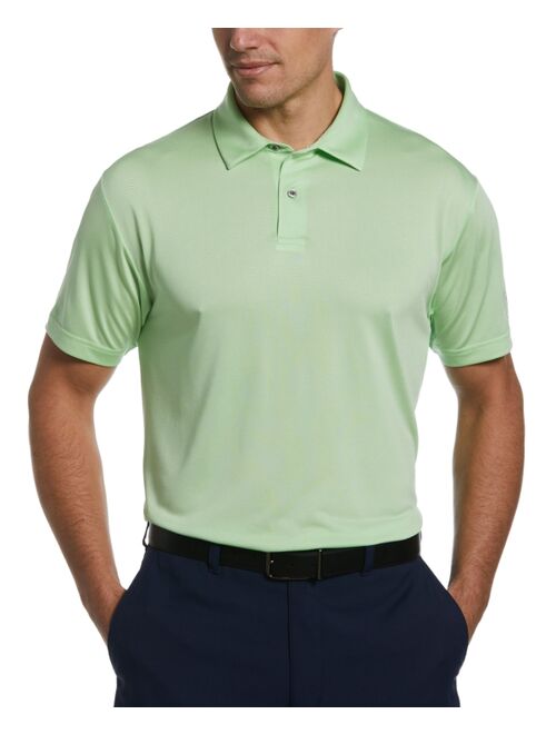 PGA TOUR Men's Birdseye Textured Short-Sleeve Performance Golf Polo Shirt