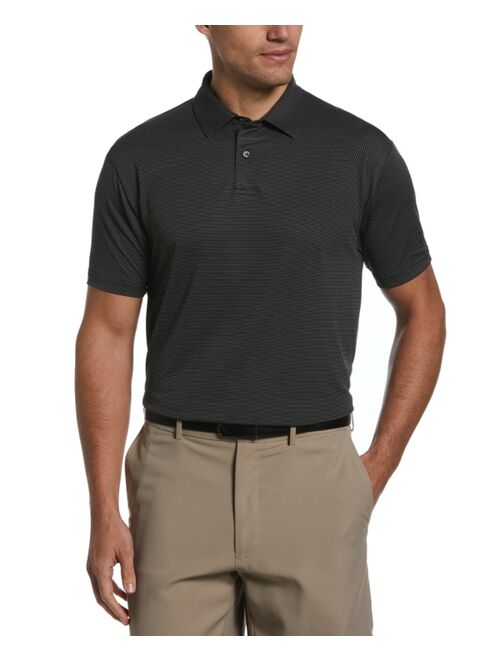 PGA TOUR Men's Birdseye Textured Short-Sleeve Performance Golf Polo Shirt