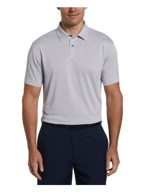 PGA TOUR Men's Birdseye Textured Short-Sleeve Performance Golf Polo Shirt