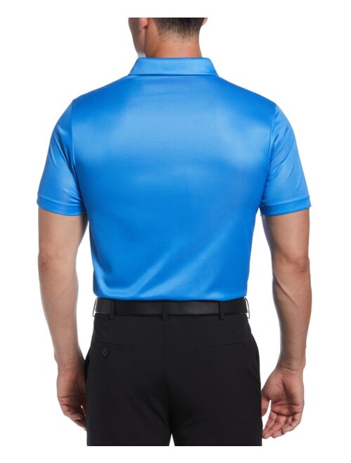 PGA TOUR Men's Athletic-Fit Terrain Texture Print Golf Polo