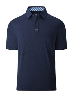 SCODI Polo Shirts for Men Casual Short Sleeve Golf Polo Athletic Daily Collared Shirt Tennis T-Shirt