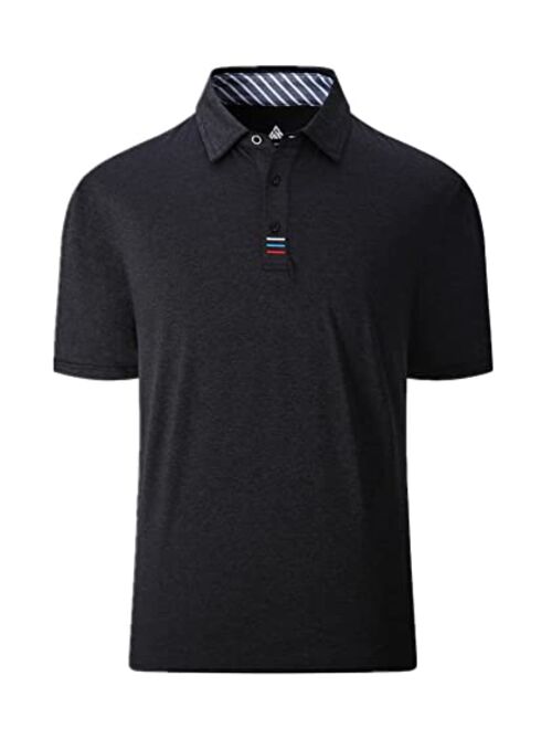 SCODI Polo Shirts for Men Casual Short Sleeve Golf Polo Athletic Daily Collared Shirt Tennis T-Shirt