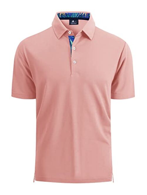 SCODI Polo Shirts for Men Casual Short Sleeve Golf Polo Athletic Daily Collared Shirt Tennis T-Shirt