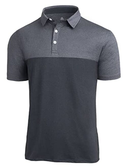 SCODI Polo Shirts for Men Casual Short Sleeve Golf Polo Athletic Daily Collared Shirt Tennis T-Shirt