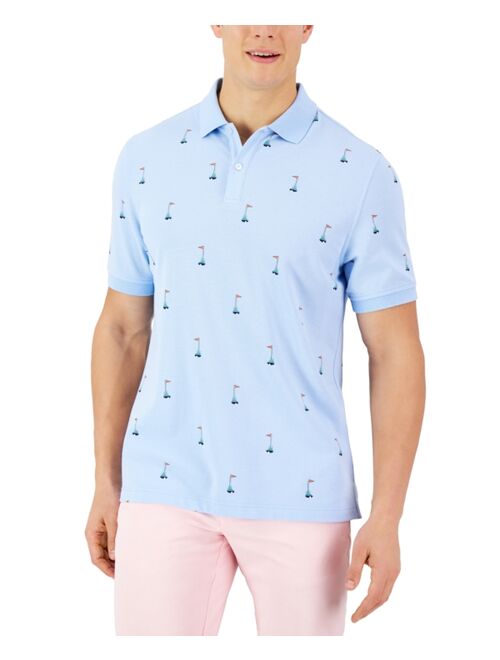 CLUB ROOM Men's Hole in One Golf Polo, Created For Macy's