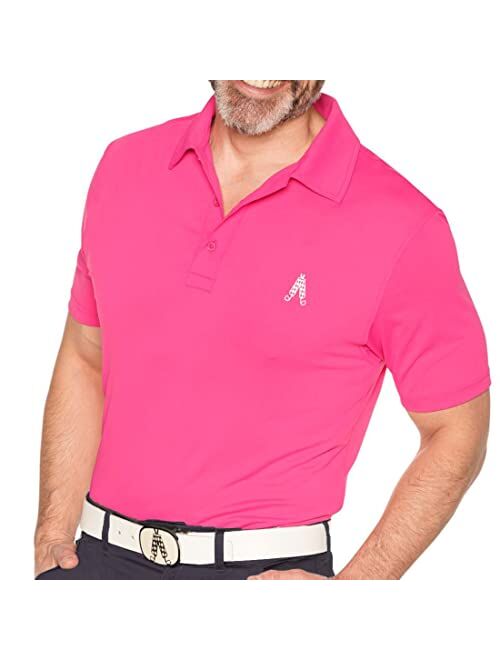 Royal & Awesome Flag Golf Shirts for Men, Mens Golf Shirt, Crazy Golf Shirts for Men, Funny Golf Polos for Men