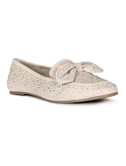 London Rag Dewdrops Embellished Casual Bow Mules