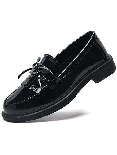 Xikete Loafers for Women Slip On Comfortable Round Toe Casual Fashion Flats Driving Business Work Shoes