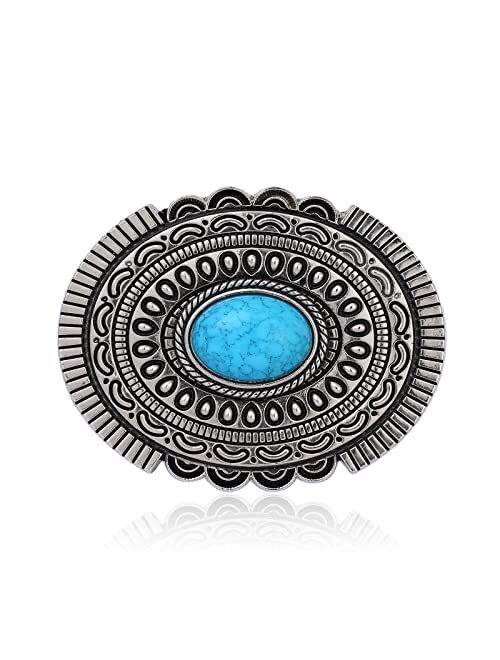 Bolatilt Belt Buckle for Men Western Belt Buckle for Mens Square belt buckle Daisy Flower Belt Buckles Native American Retro Belt Buckle