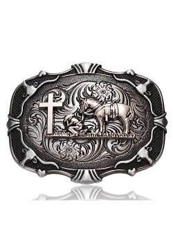 LYTOPTOP Antique Golden Horse Belt Buckles for Mens WomenWestern Texas Cowboy Cowgirls Christmas Halloween Belt Buckle Gifts