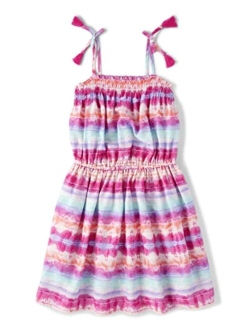 Girls' One Size Tie Shoulder Casual Dress