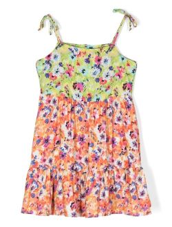 Kids floral-print sleeveless dress