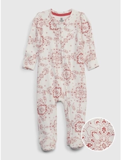 Baby Print Footed One-Piece