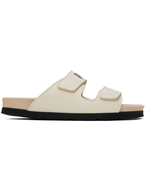 Palm Angels Off-White Logo Sandals