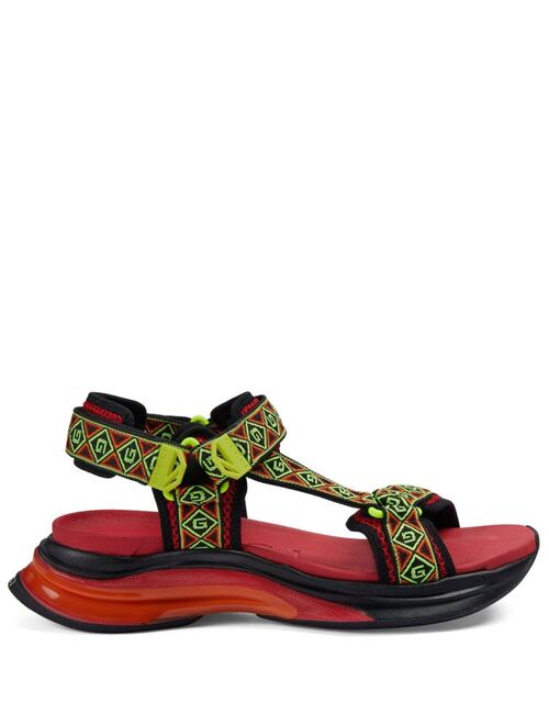 Gucci Run logo-print sandals