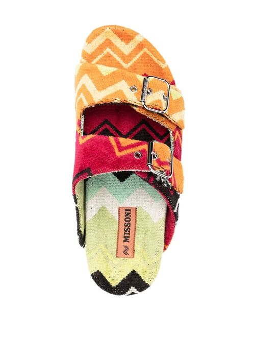 Missoni zigzag-print buckled sandals