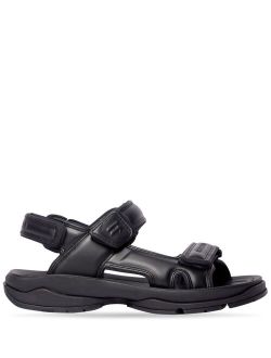Tourist chunky faux-leather sandals