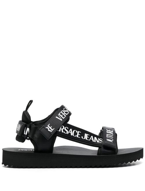 Versace Jeans Couture logo-print strappy sandals