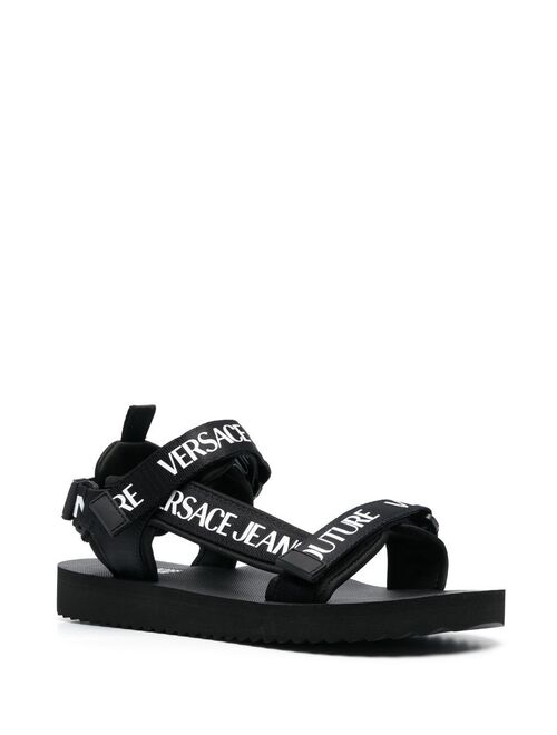 Versace Jeans Couture logo-print strappy sandals