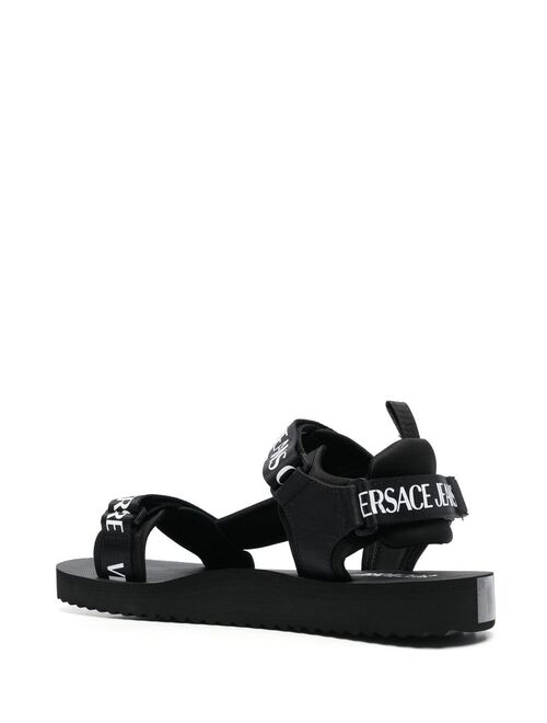 Versace Jeans Couture logo-print strappy sandals