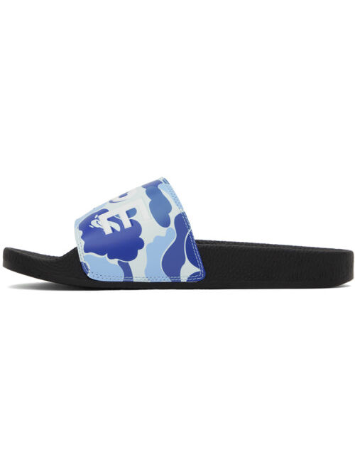 BAPE Blue & Black ABC Camo Slides