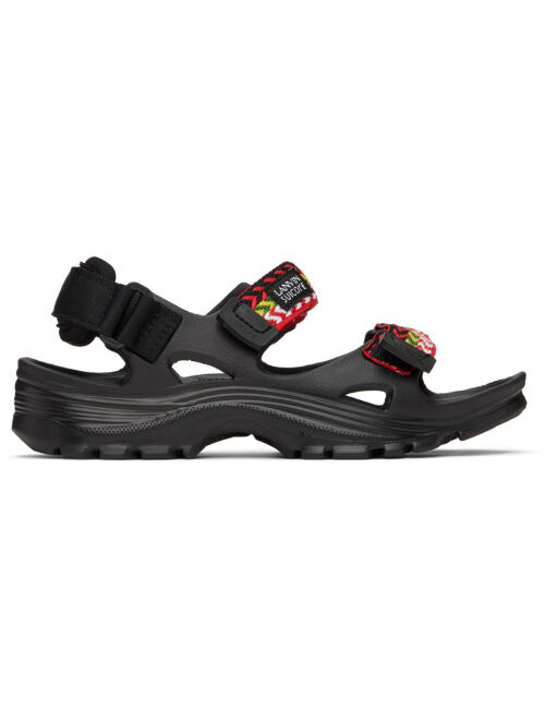 Lanvin Black Suicoke Edition Curb Laces Sandals