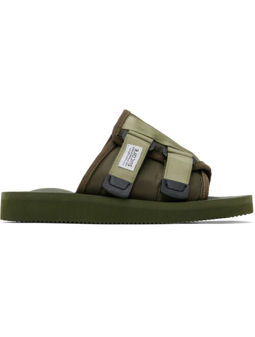 Suicoke Green KAW-Cab Sandals