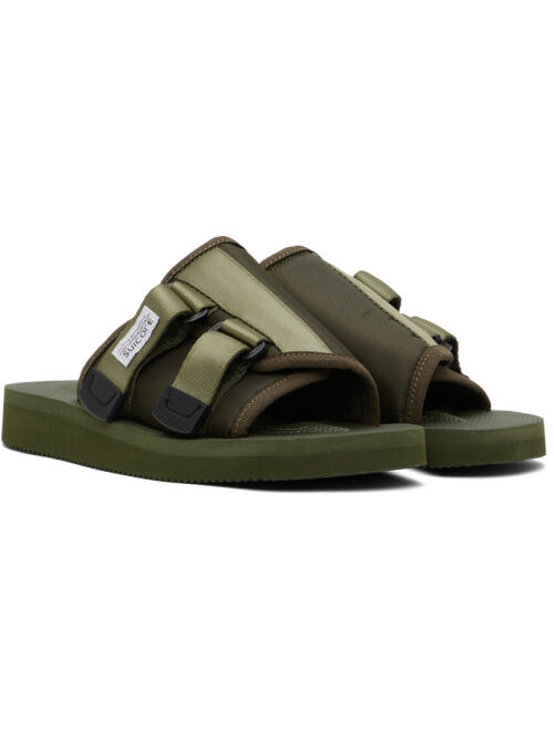 Suicoke Green KAW-Cab Sandals