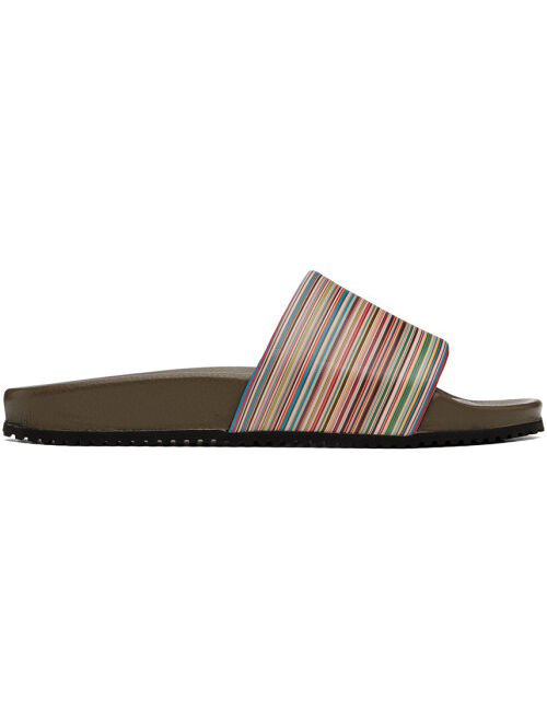 Paul Smith Khaki Dru Sandals