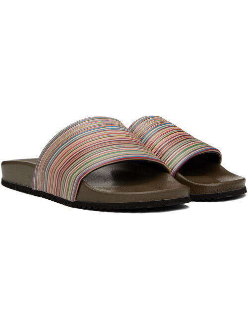 Paul Smith Khaki Dru Sandals