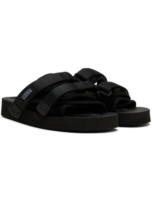 Suicoke Black MOTO-VS Sandals