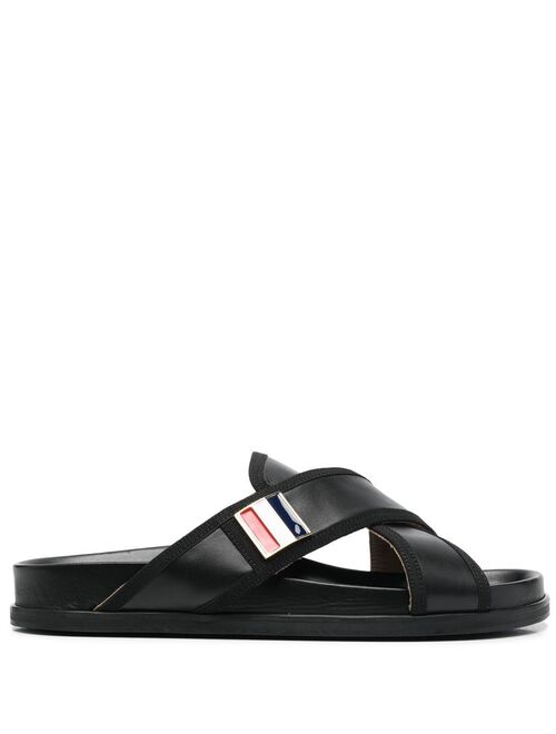 Thom Browne cross-strap flat sandals