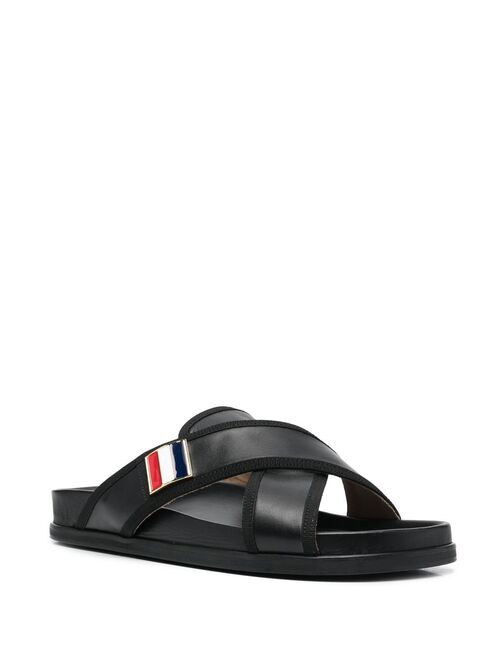 Thom Browne cross-strap flat sandals