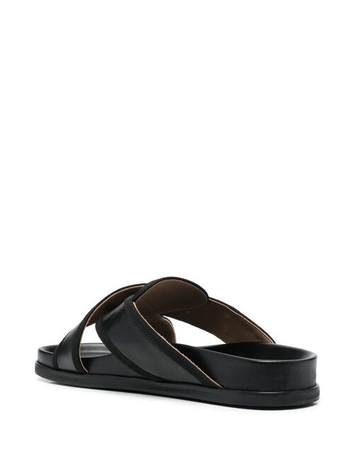 Thom Browne cross-strap flat sandals