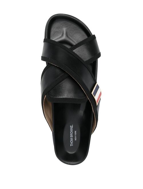 Thom Browne cross-strap flat sandals