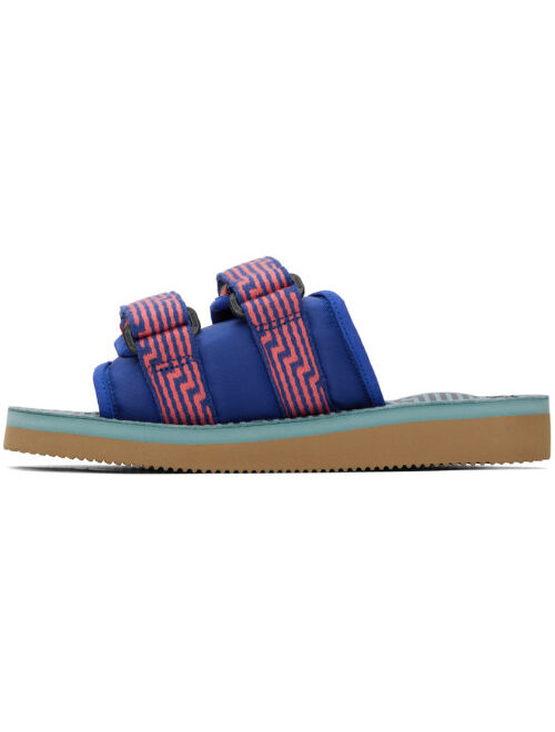 Suicoke Blue & Orange MOTO-JC01 Sandals