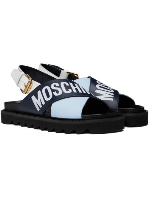 Moschino Multicolor Criss-Cross Sandals